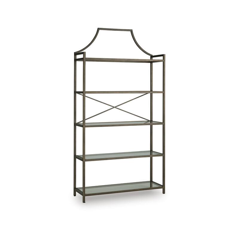 Signature Design by Ashley Bernonly Brown 72" Bookcase - 36" W x 12" D x 71.88" H