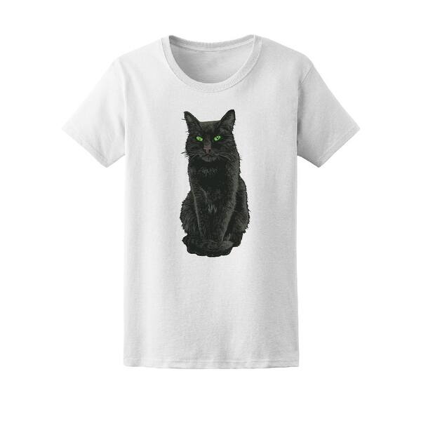 Shop Black Cat With Green Eyes Tee Men S Image By Shutterstock