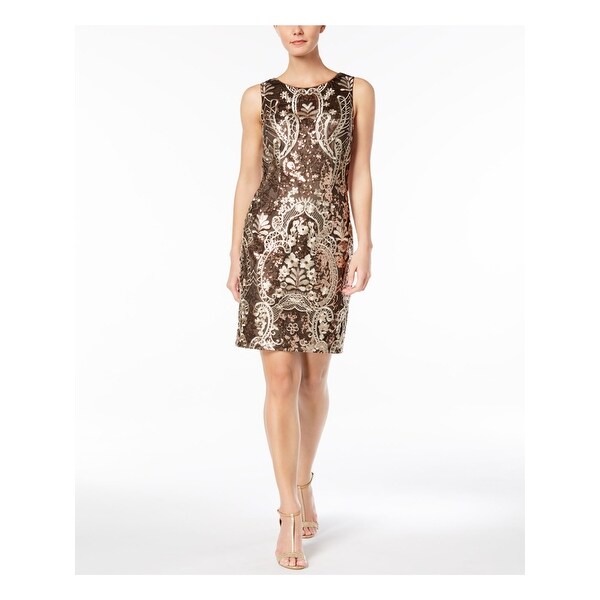 calvin klein gold dress
