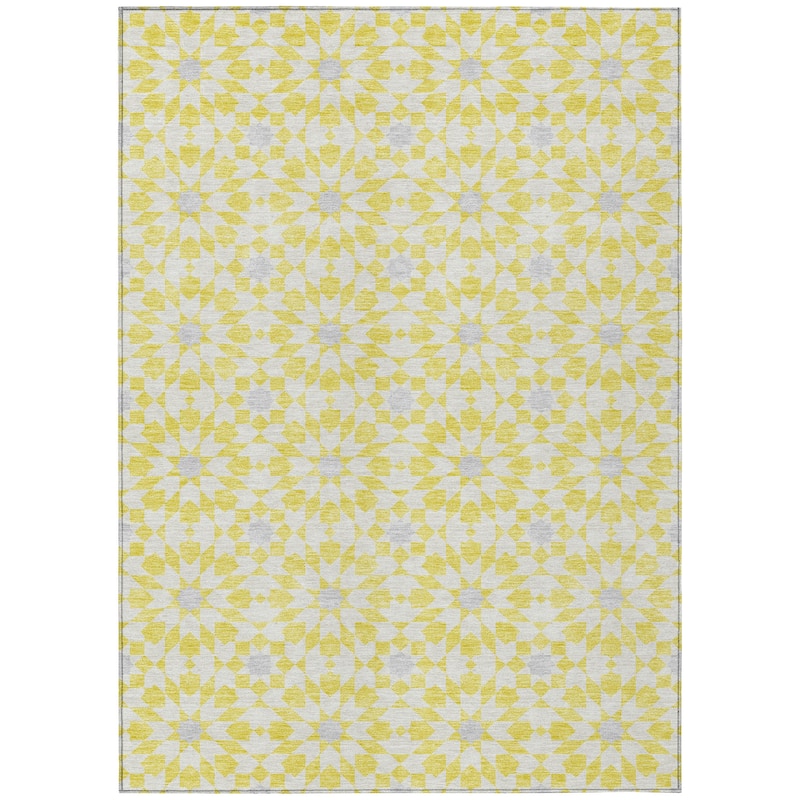 Machine Washable Indoor/ Outdoor Chantille Modern Boho Rug