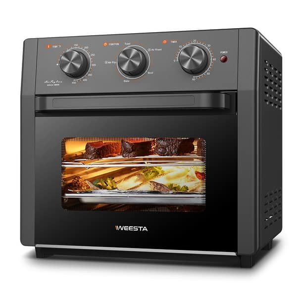 8-in-1 Convection Air Fryer Toaster Oven with 5 Accessories and Recipe