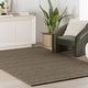 preview thumbnail 8 of 19, Nuloom Thellia Textured Flatweave Shag Rug 2'6" x 6' Runner - Brown Olive