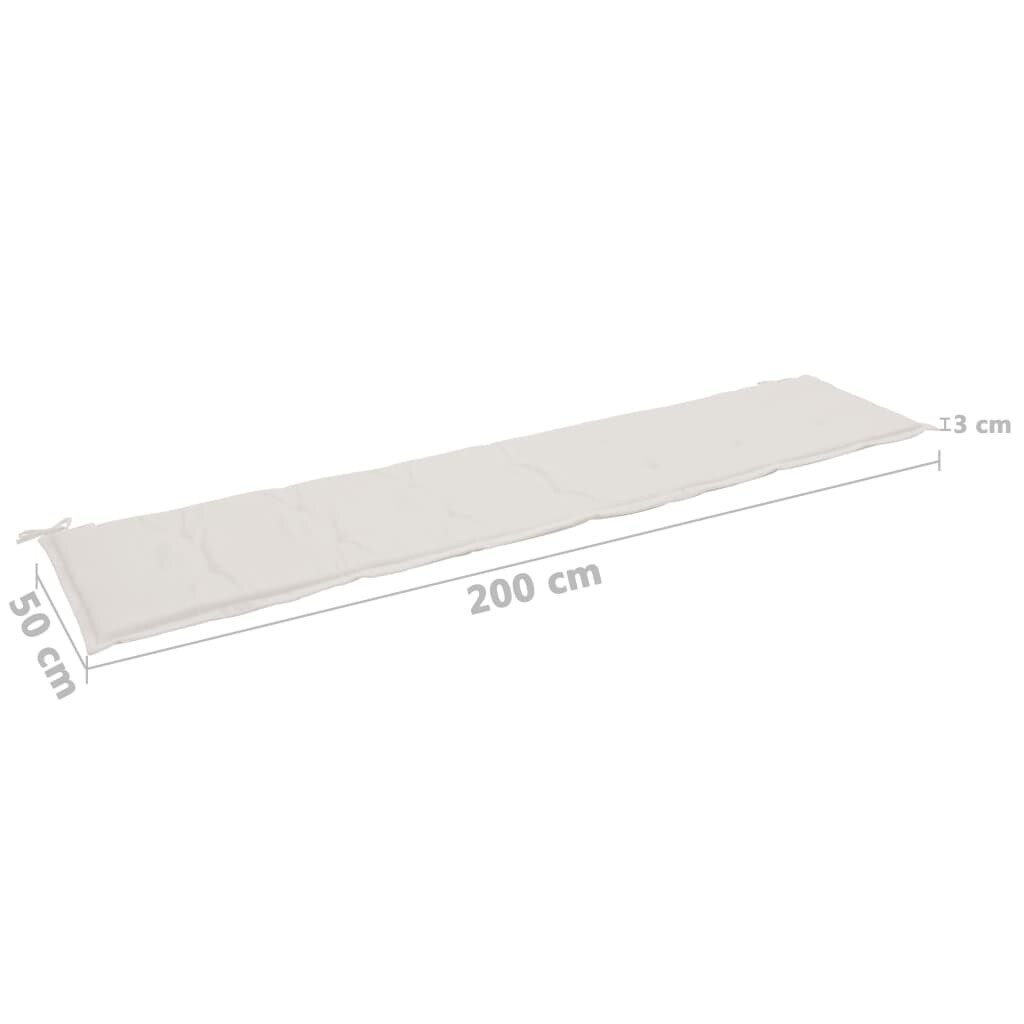 Shop Black Friday Deals On Vidaxl Garden Bench Cushion Cream 78 7 X19 7 X1 2 Overstock 31676616
