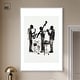 preview thumbnail 39 of 60, Bebop II Black Art Canvas Print by Art Remedy