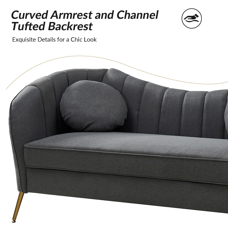 Cecilia 64.6" Wide Loveseat with Removable Cushions