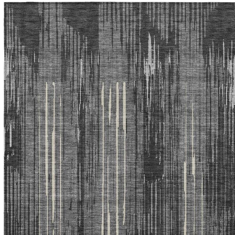 HomeRoots Striped Transitional Rectangle Outdoor Rug