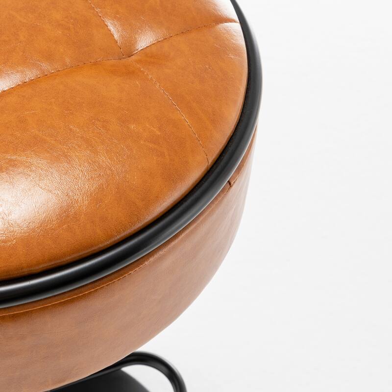 Round Storage Bar Stool Set of 2