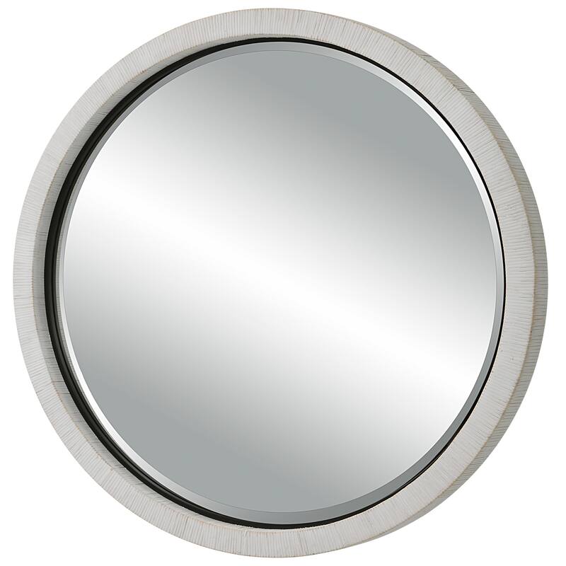 Uttermost Granada Whitewash Round Mirror - 42" dia