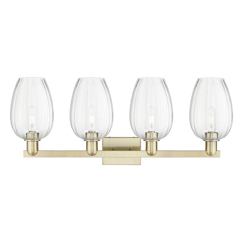 Innovations Lighting Downtown Urban - Preston - 4 Light 36" Flute Shade Bath Vanity Light