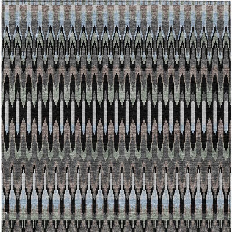 HomeRoots Southwestern Transitional Rectangle Outdoor Rug