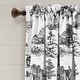 preview thumbnail 9 of 13, Lush Decor French Country Toile Room Darkening Window Curtain Panel Pair
