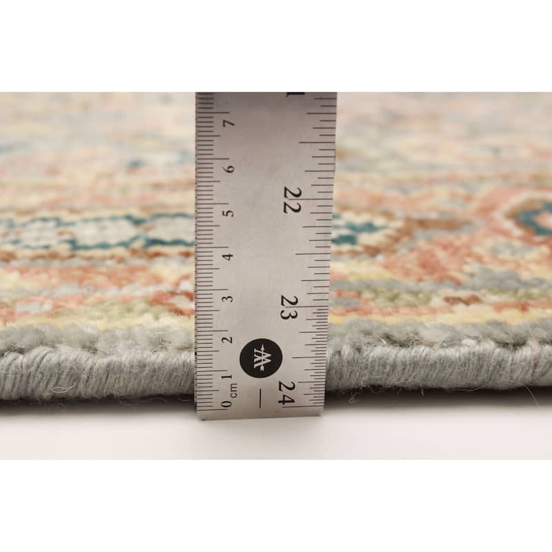 ECARPETGALLERY Hand-knotted Jules Serapi Light Blue Wool Rug - 4'8 x 8'2