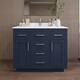 Option Dark Blue / White Quartz Top / Brushed Nickel