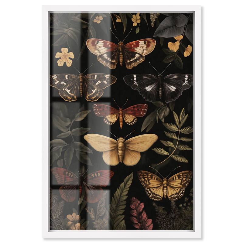 Winged Visitors III Shadowbox by Art Remedy - White - 10" x 15"
