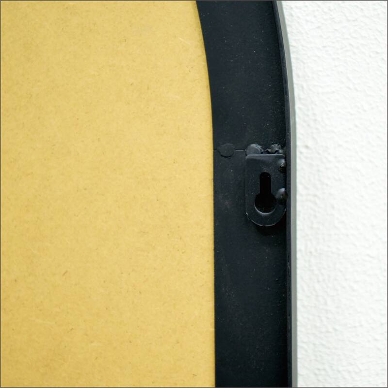 Semicircular Wall-Mounted Mirror - Versatile Home Decor, Ideal For Bedrooms, Living Rooms, Dining Rooms - Black,White