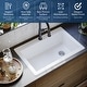 preview thumbnail 10 of 55, Karran Drop-In Quartz Composite 1-Hole Single Bowl Kitchen Sink - 33" x 22" x 9"