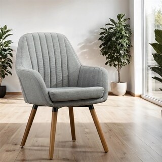 Fabric Accent Chair with Wood Frame and Legs - Bed Bath & Beyond - 40768745
