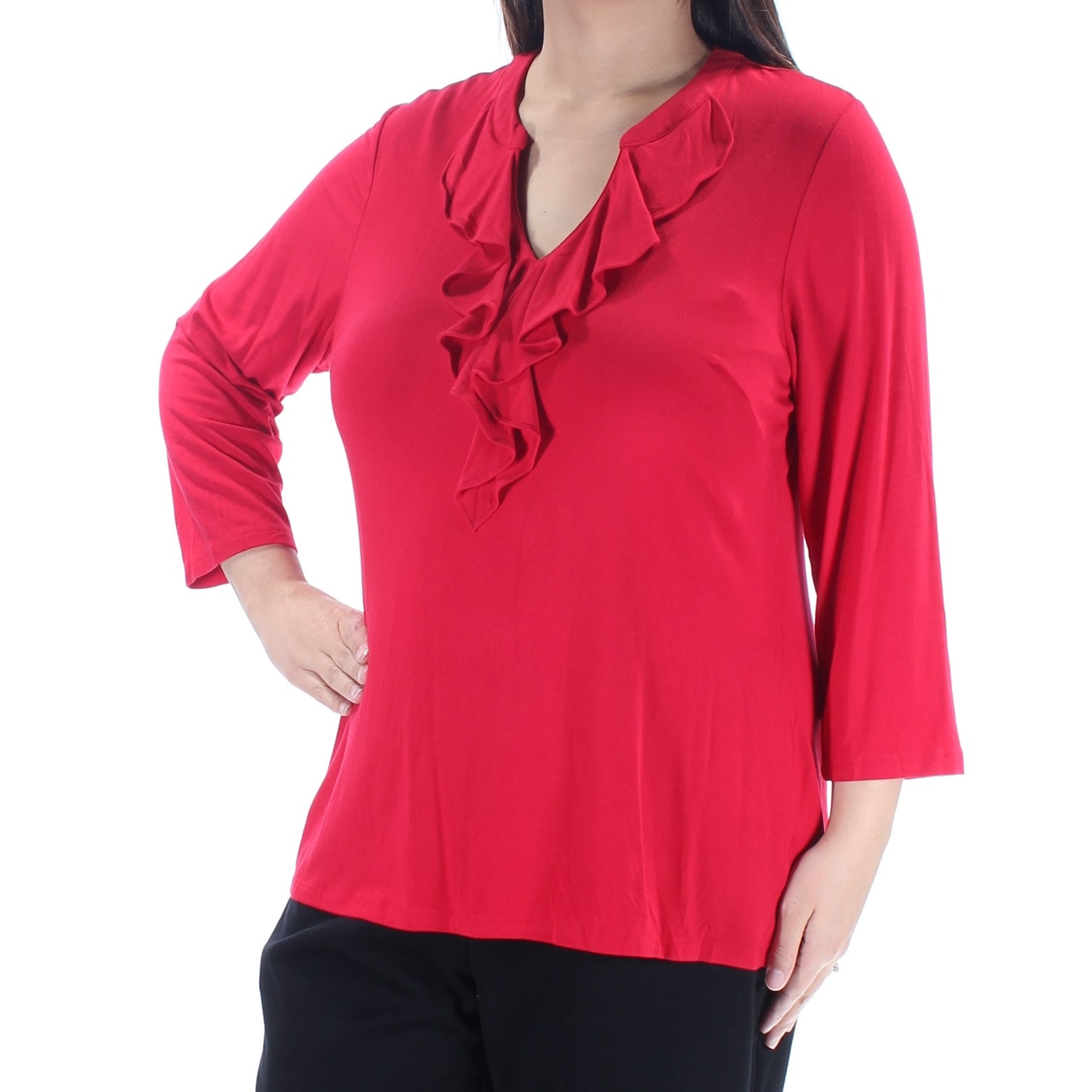 Charter Club Plus Size V-Neck Top