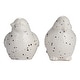 preview thumbnail 5 of 5, Stoneware Bird Accent Decor with Dots, Set of 2 - 4.4"L x 2.5"W x 3.0"H