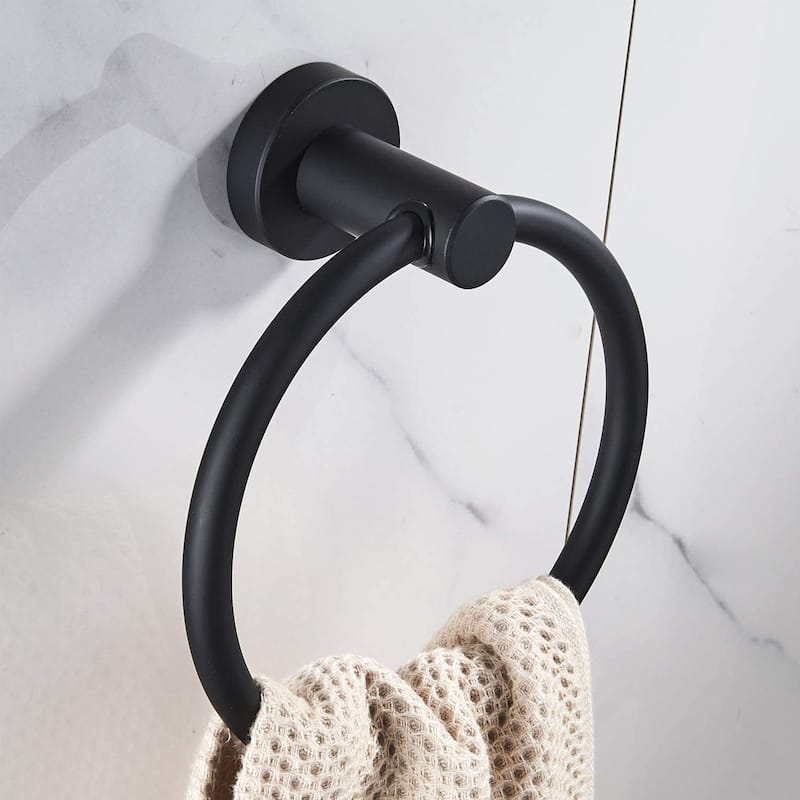 Modern Bath Hardware Set Towel Holder Set in Stainless Steel