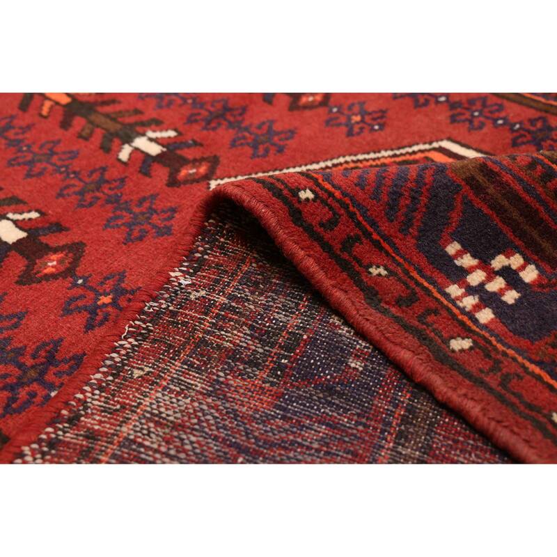 ECARPETGALLERY Hand-knotted Andelz Dark Red Wool Rug - 3'2 x 5'5