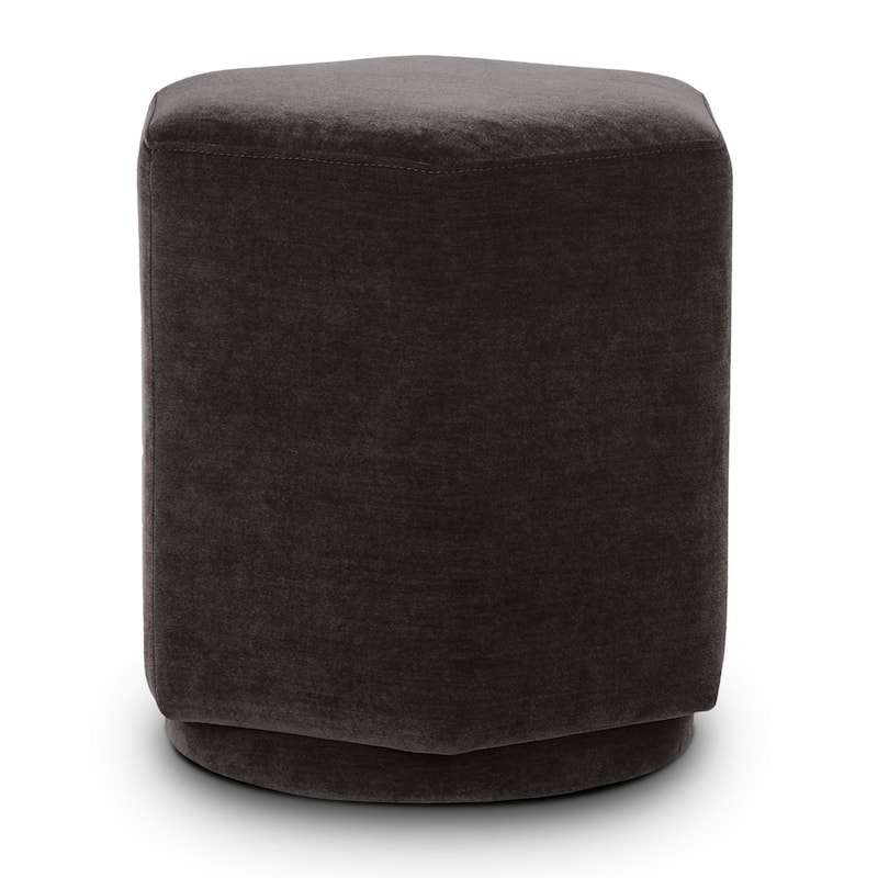 Poly & Bark Hexad Fabric Ottoman - Stain and Spill Resistent Performance Fabric