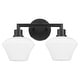 preview thumbnail 1 of 5, Quorum International 5221-2 Belinder 2 Light 16" Wide Vanity Light Matte Black