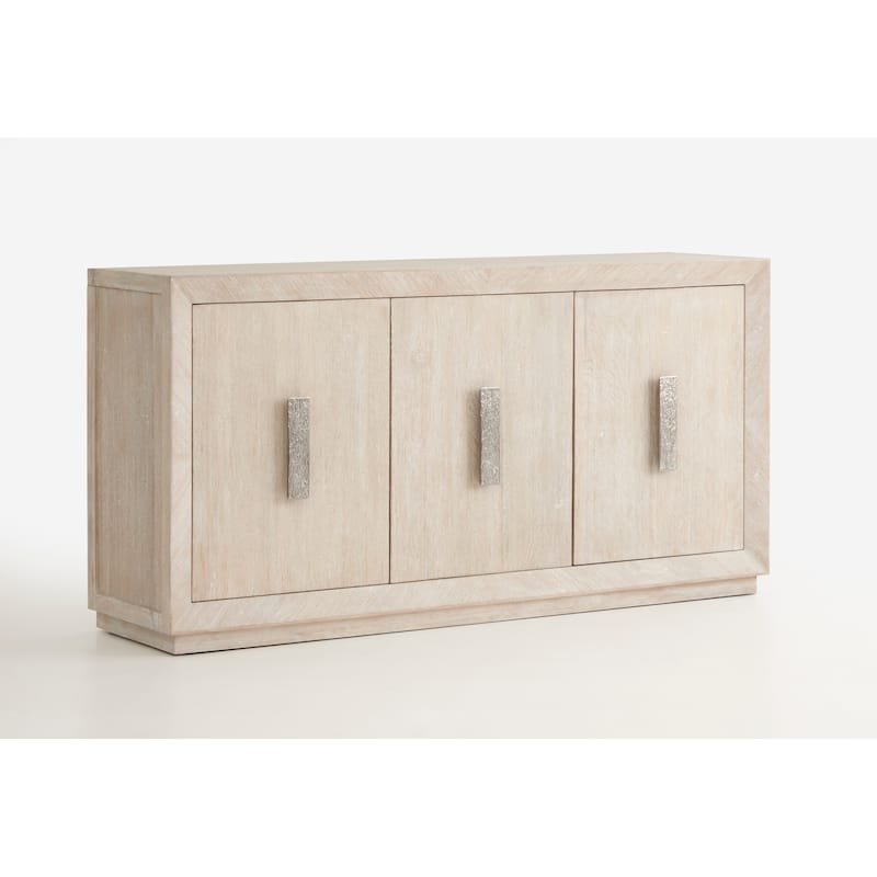 Magnussen Home Herringbone Ridge White Buffet - 72''W x 18''D x 36''H - 72''W x 18''D x 36''H - White