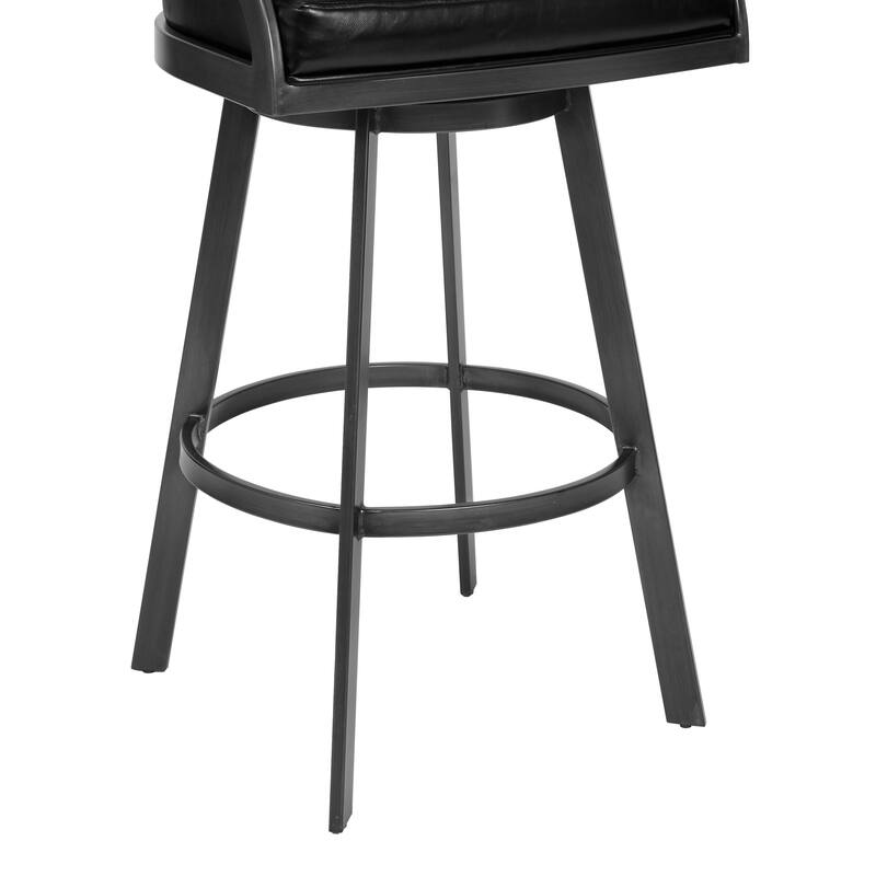 Dione Upholstered Bar or Counter Height Swivel Stool