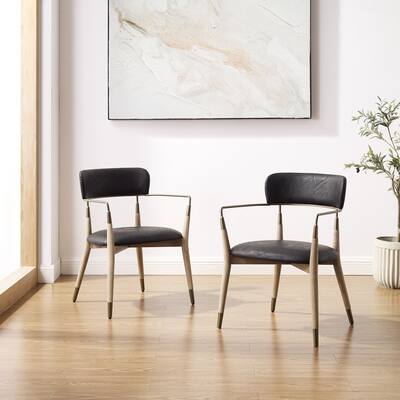 Art Leon Solid Wood Accent Dining Chair (Set of 2)