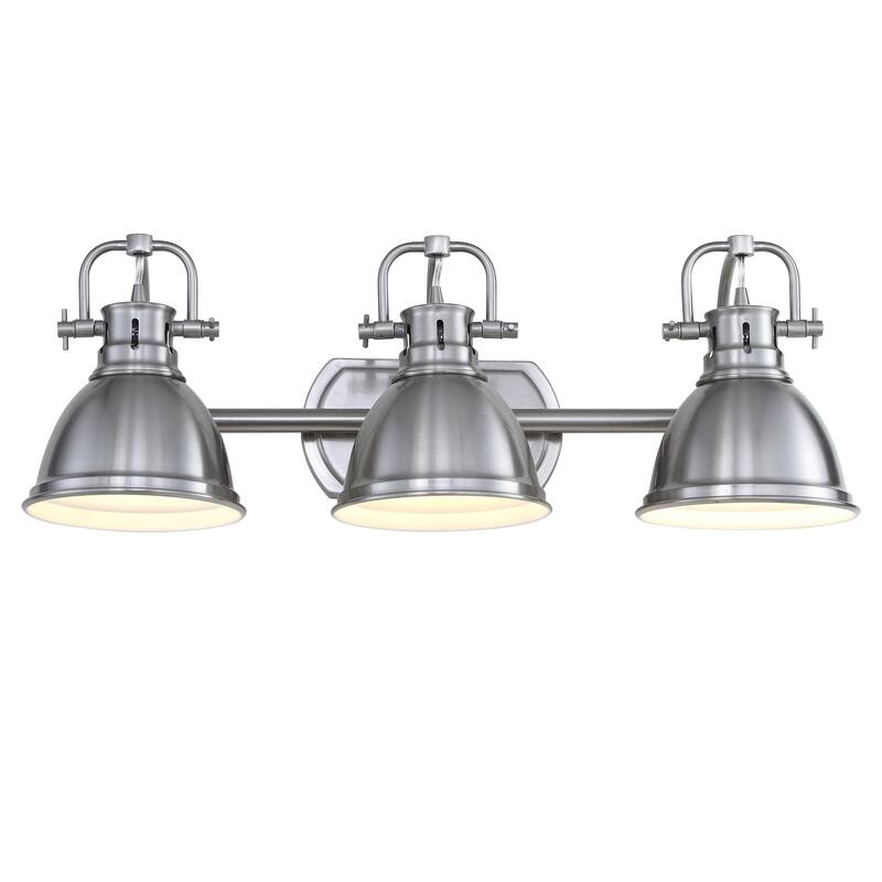 SAFAVIEH Lighting Aigerim 3-Light Led Bathroom Sconce - 24.3"x7.5"x8.5" - 24Wx8Dx9H