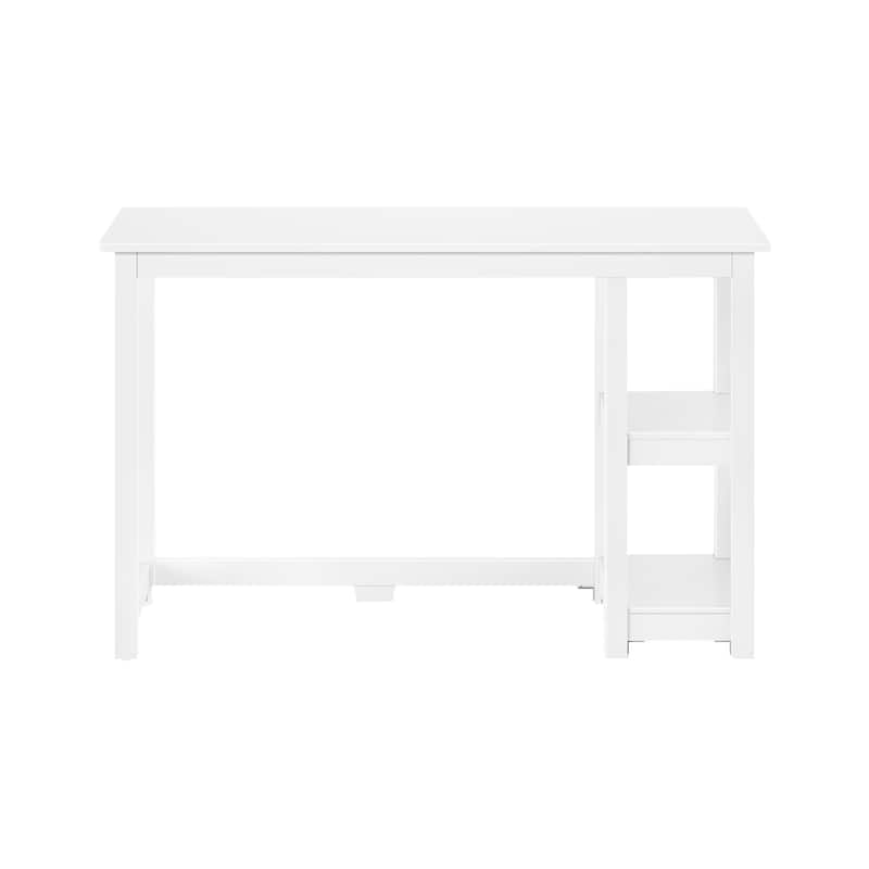 Plank and Beam Desk with Bookshelves