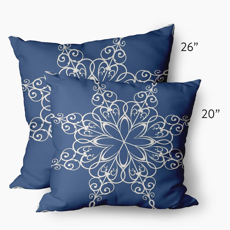 Snowflake Decorative Christmas Throw Pillow