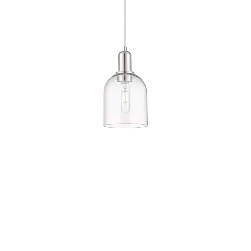 Innovations Lighting 716-1P-11-6 Bella Pendant Bella 6" Wide Mini - Polished Nickel / Clear