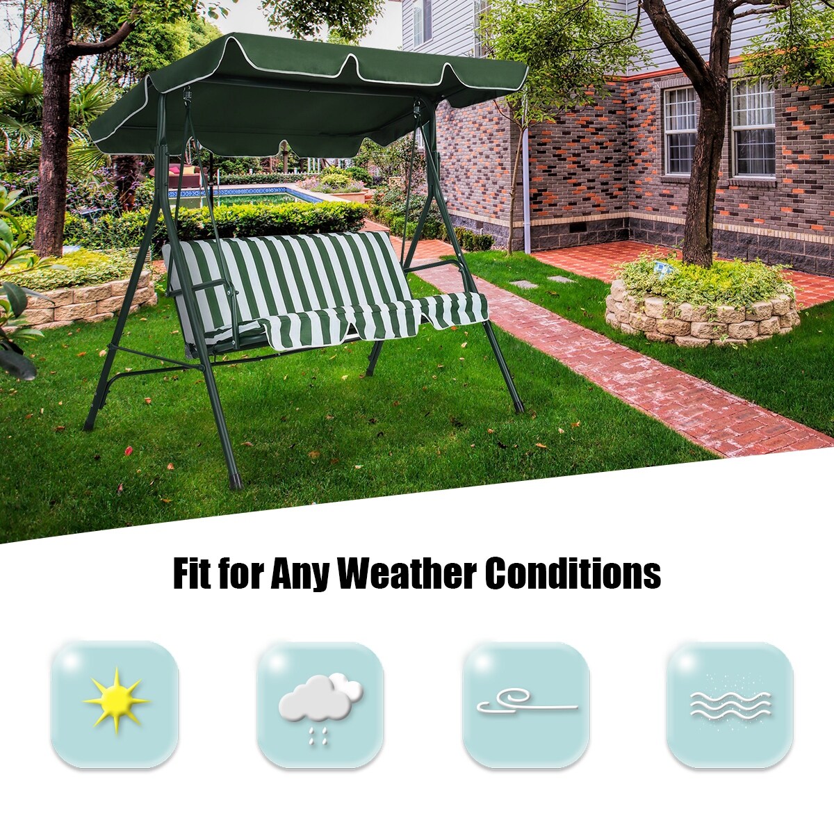 Costway swing top cover on sale