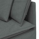 preview thumbnail 10 of 9, vidaXL Modular Sofa Dark Grey Fabric (100% Polyester) Large Modular - 118.1 x 78.7 x 25.2