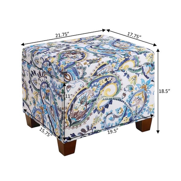dimension image slide 5 of 8, Convenience Concepts Madison Storage Ottoman
