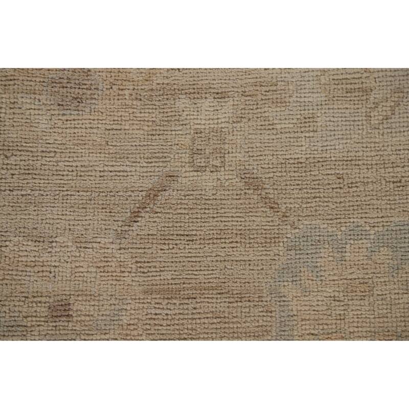 Floral Oushak Turkish Runner Rug Hand-knotted Oriental Wool Carpet - 2'8"x 9'0"