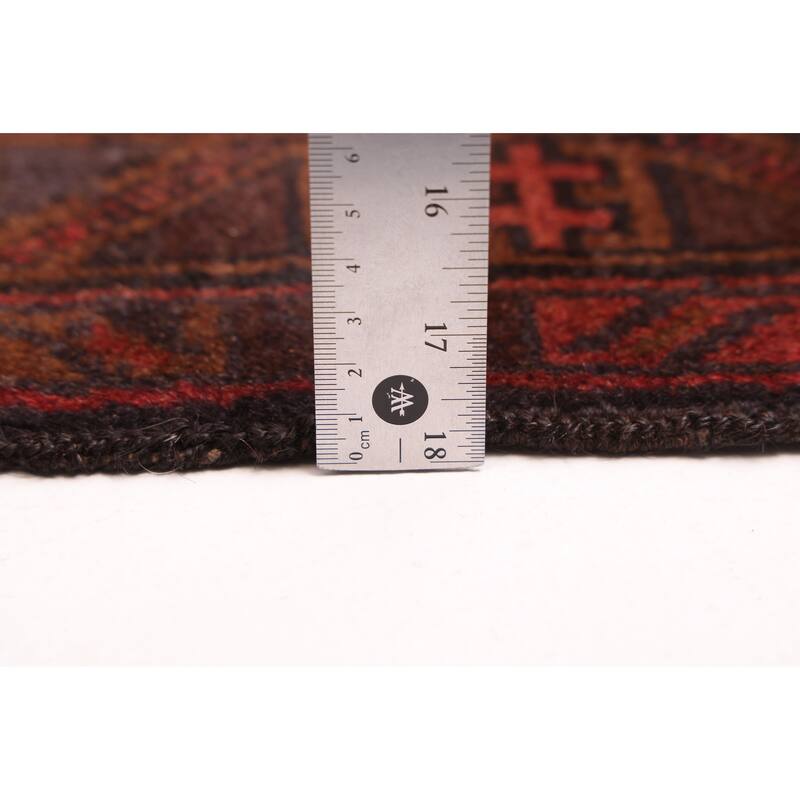 ECARPETGALLERY Hand-knotted Teimani Red Wool Rug - 3'7 x 6'0