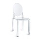 preview thumbnail 1 of 13, Indoor Outdoor Clear Plastic Armless Side Chairs Clear