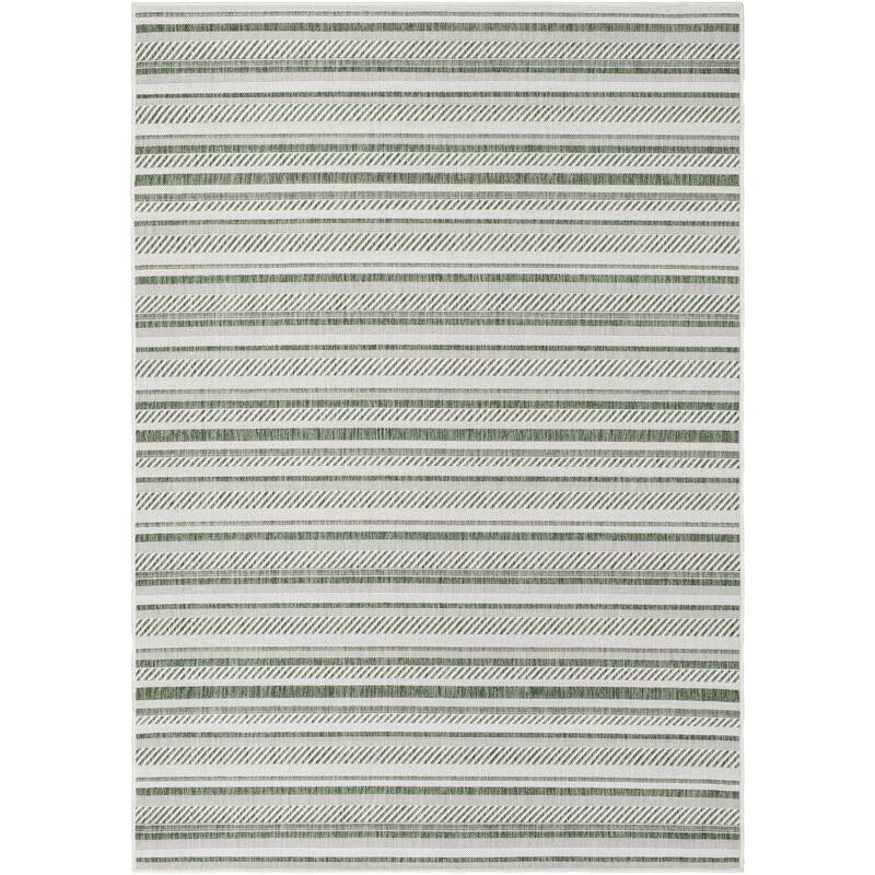 Livabliss Eagean Bohemian Stripe Outdoor Area Rug