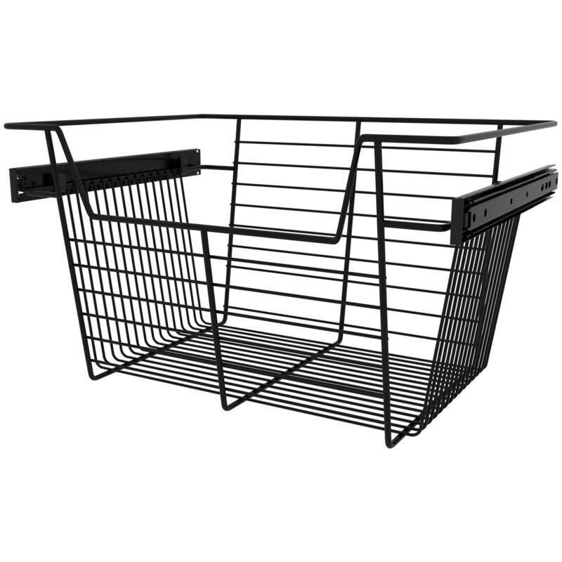 Rev-A-Shelf Sidelines 18" Wide x 10" High Pull Out Basket - Black