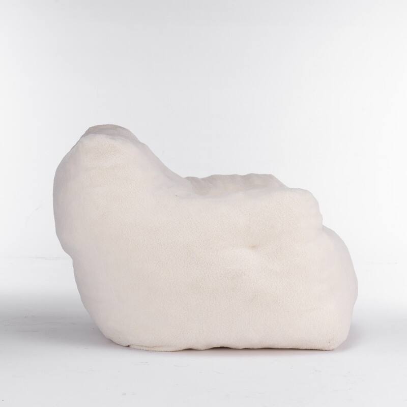 Ultra-Soft Teddy Fabric Memory Foam Bean Bag Chair