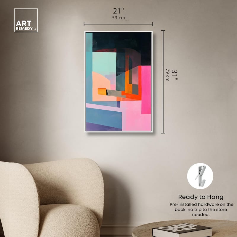Color Blocks I Canvas by Art Remedy