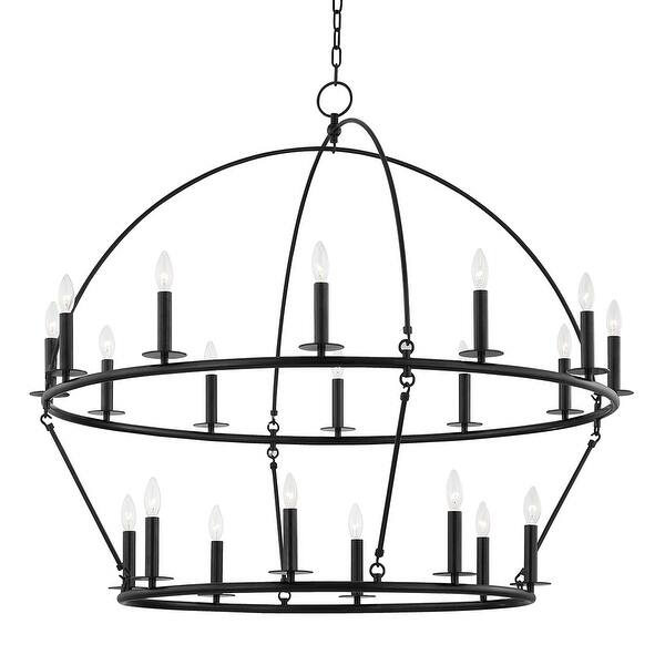 slide 2 of 4, Hudson Valley Howell 20-Light Chandelier Iron