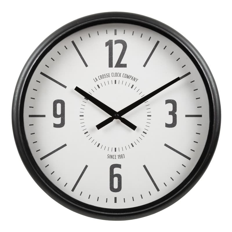 La Crosse Clock 16" Sullivan Industrial Quartz Analog Clock
