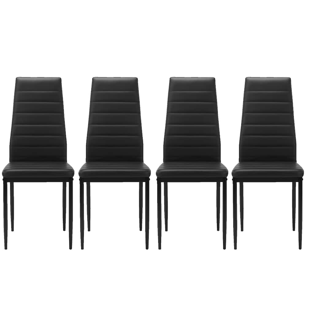 Modern PU Dining Chair Set of 4