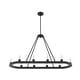 preview thumbnail 6 of 8, Hunter Saddlewood 10-Light Chandelier Ceiling Light - Dining Room, Island - Industrial, Modern Farmhouse, Transitional
