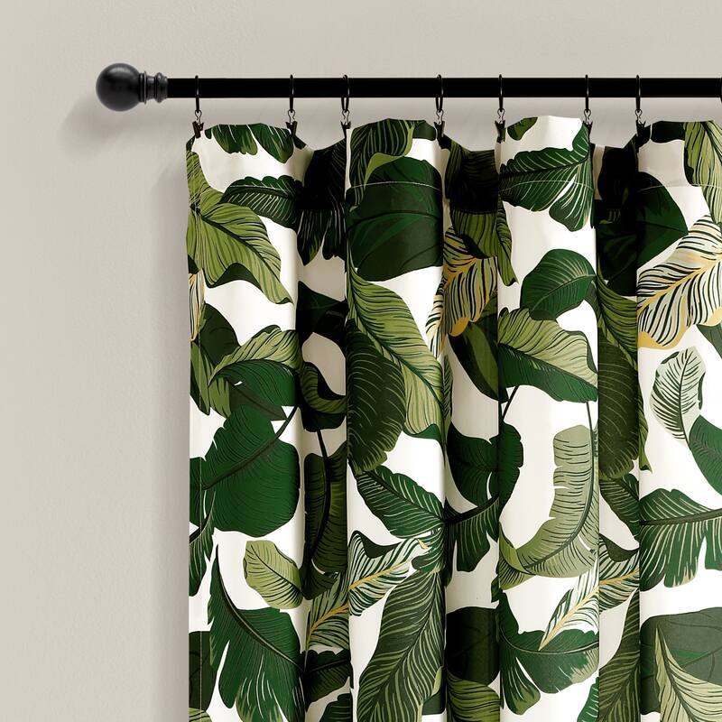 Lush Decor Tropical Paradise Window Curtain Panel Pair