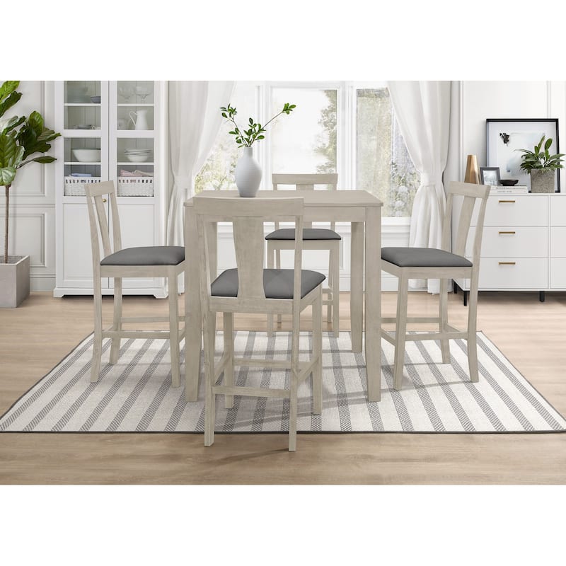 5-pieces Counter Dining Table and Chair